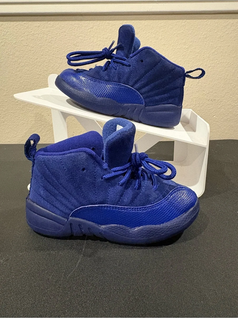 Jordan Air Jordan 12 Retro Deep Royal Blue Suede Baby Sneakers Jumpman Logo 9C